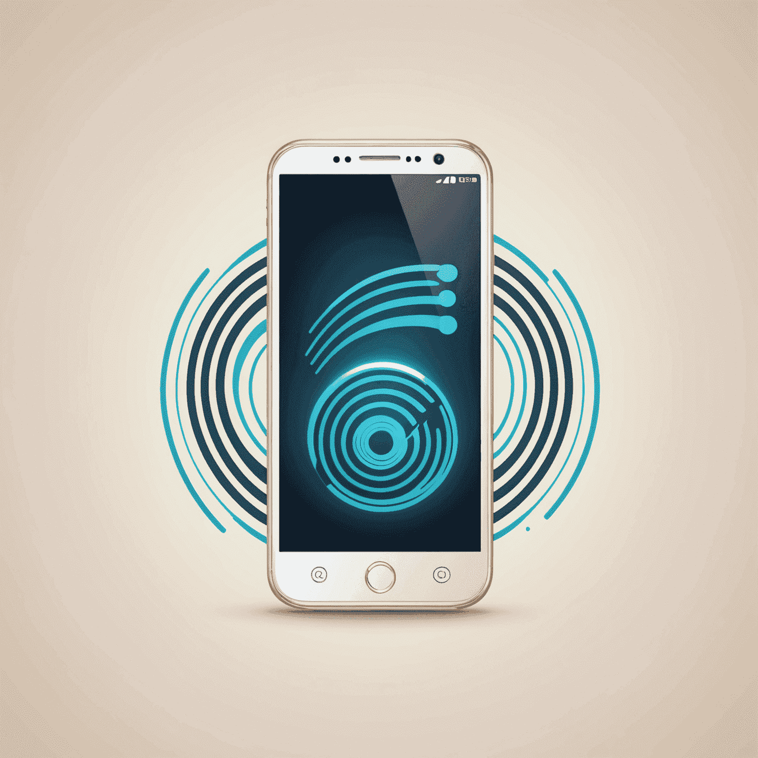 Mobibola logo featuring a stylized mobile phone with signal waves